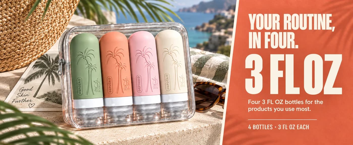DEPOZA travel bottle kit