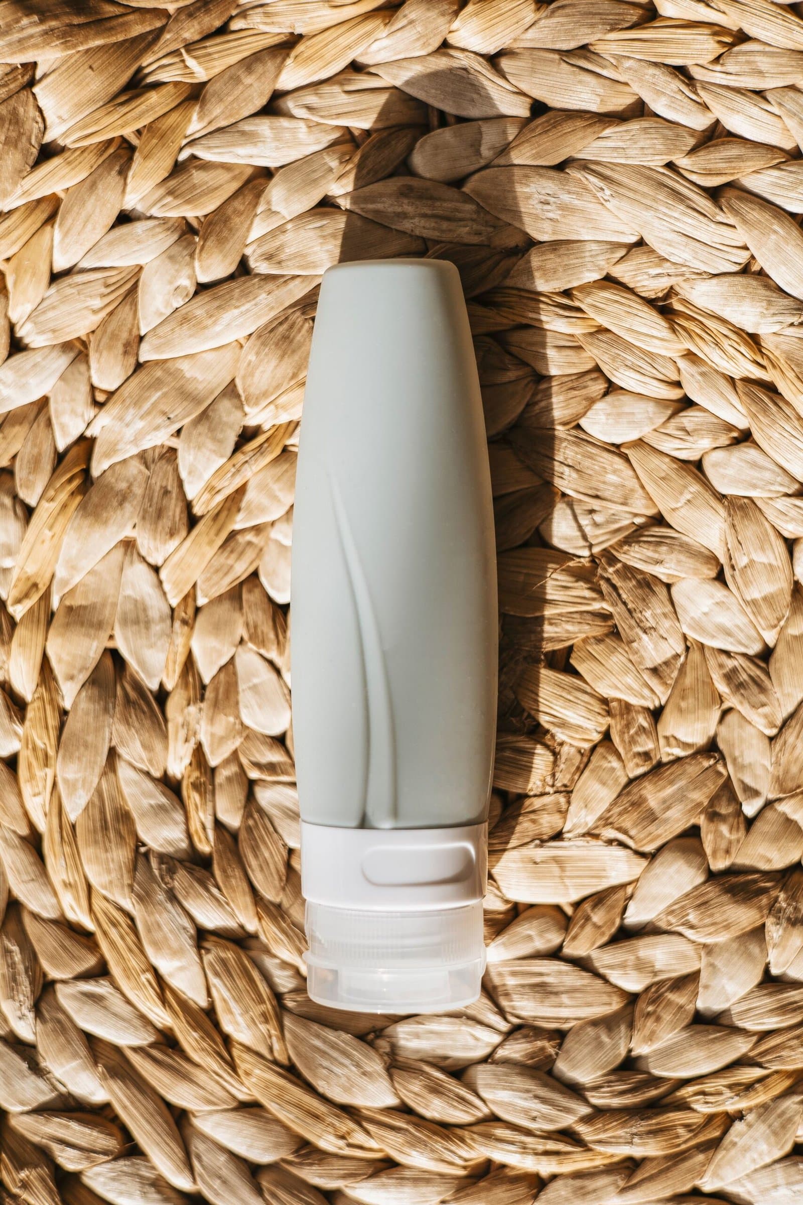 Travel toiletries prepared from a daily routine
